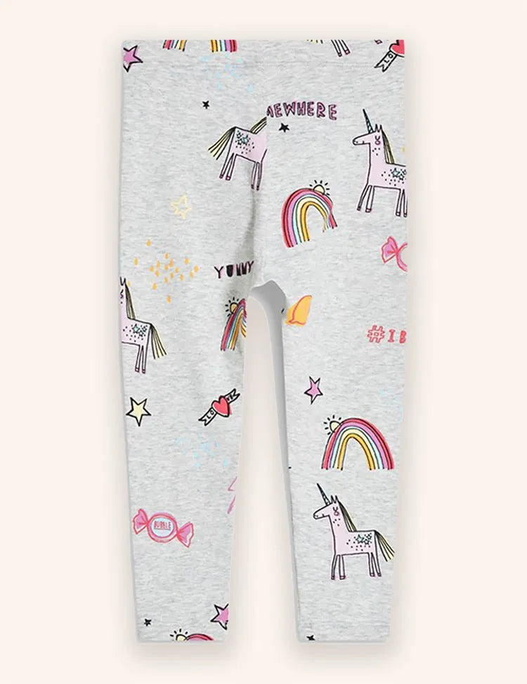 Unicorn Rainbow Printed Leggings