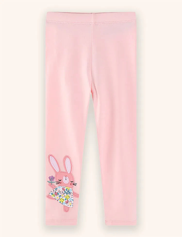 Cute Bunny Applique Leggings
