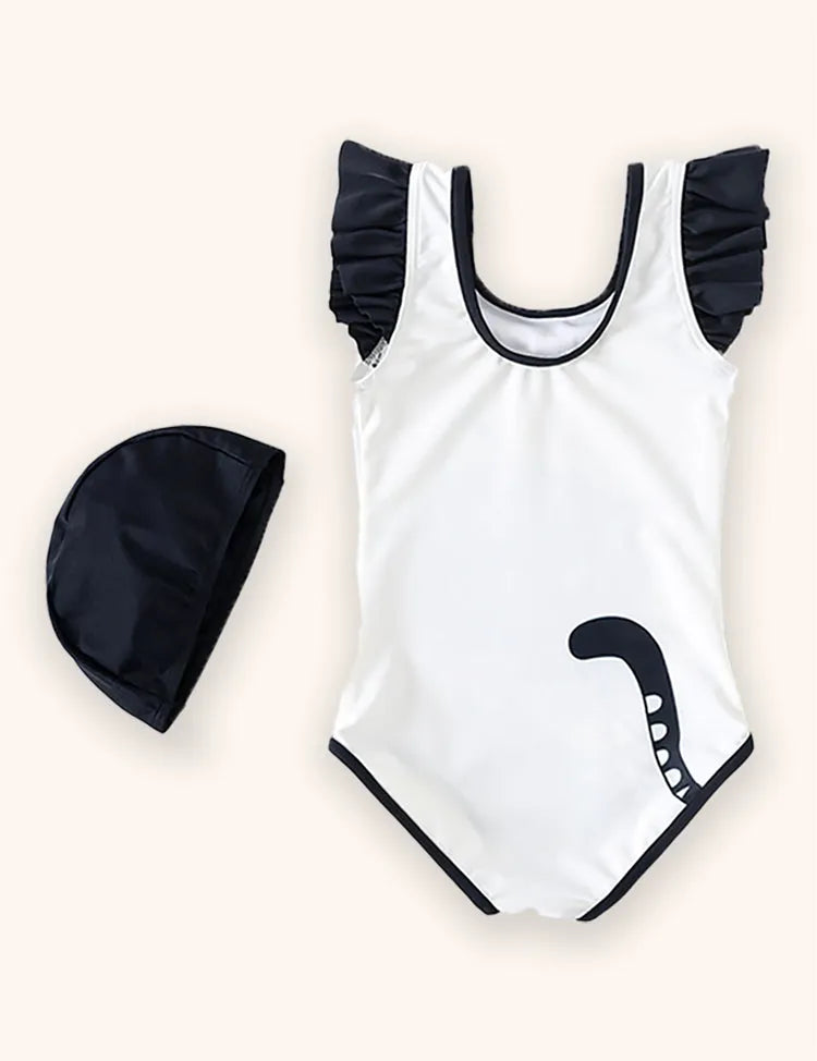 Cute Black Cat Swimsuit