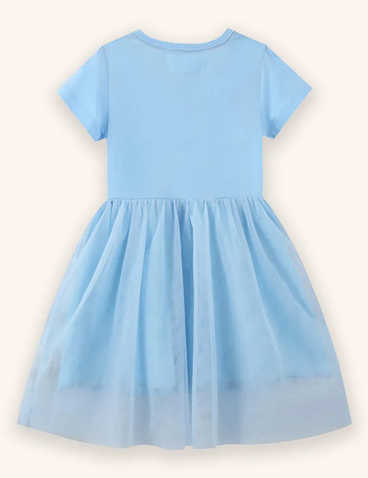 Blue Unicorn Tulle Dress