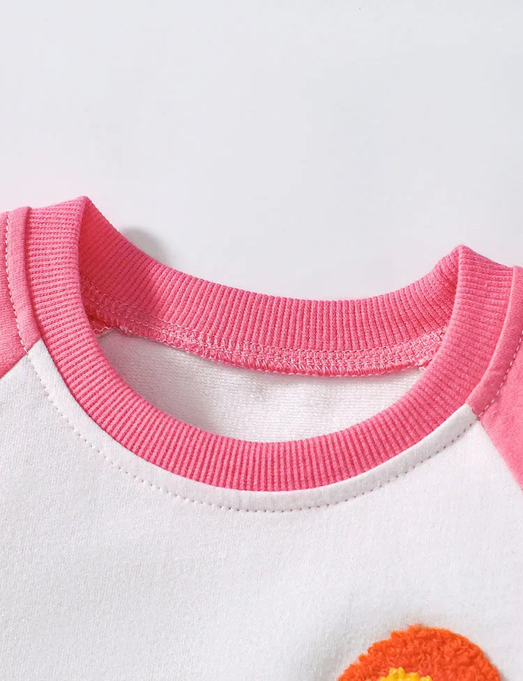 Rainbow Applique Cotton T-shirt Set