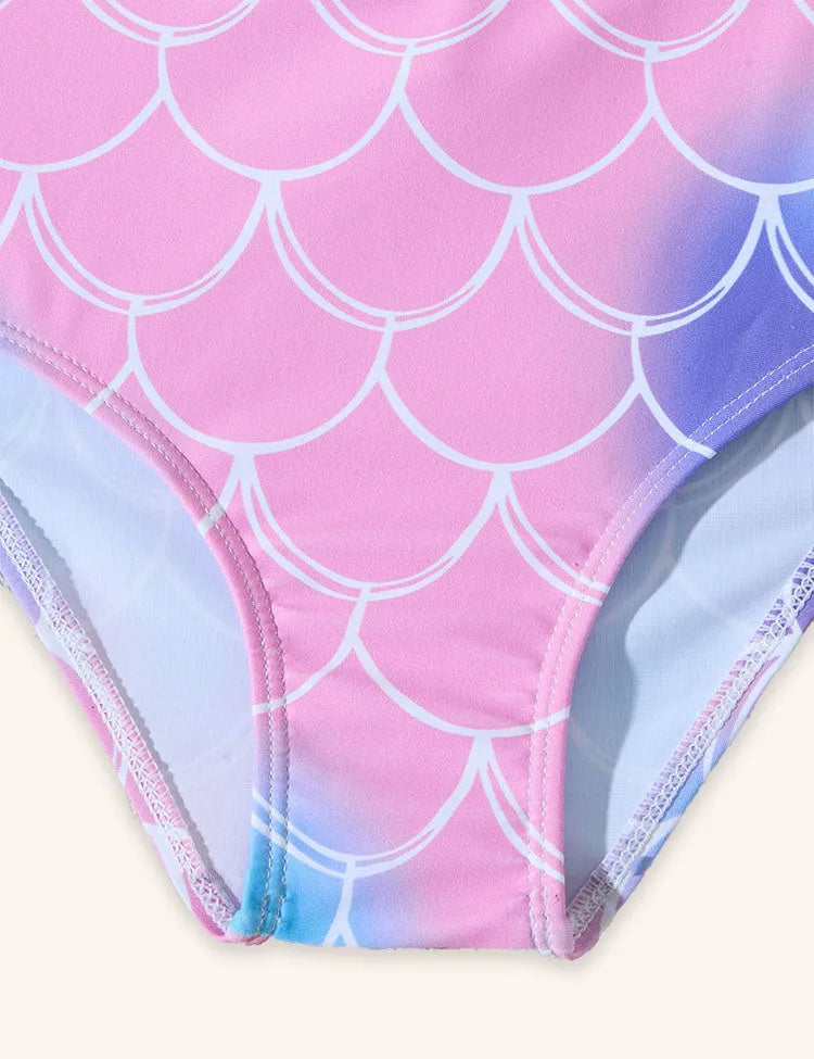 Fish Scale Printed Swimsuit