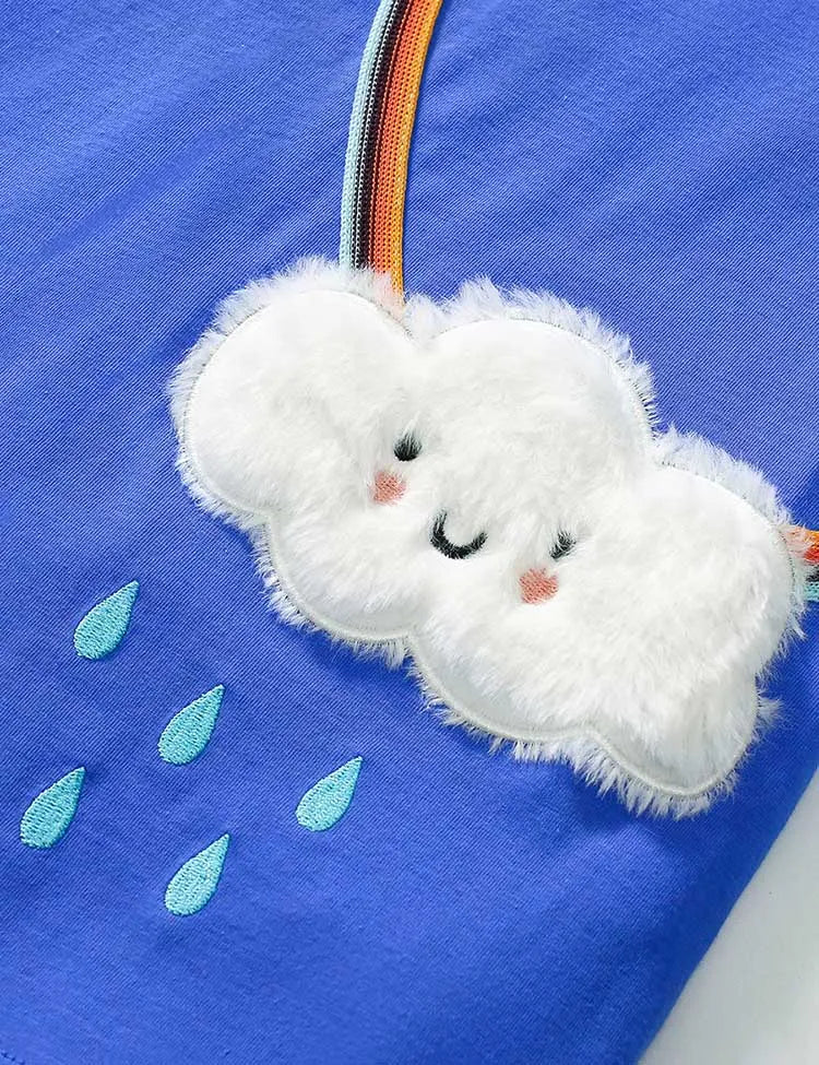 Cloud Embroidered Dress