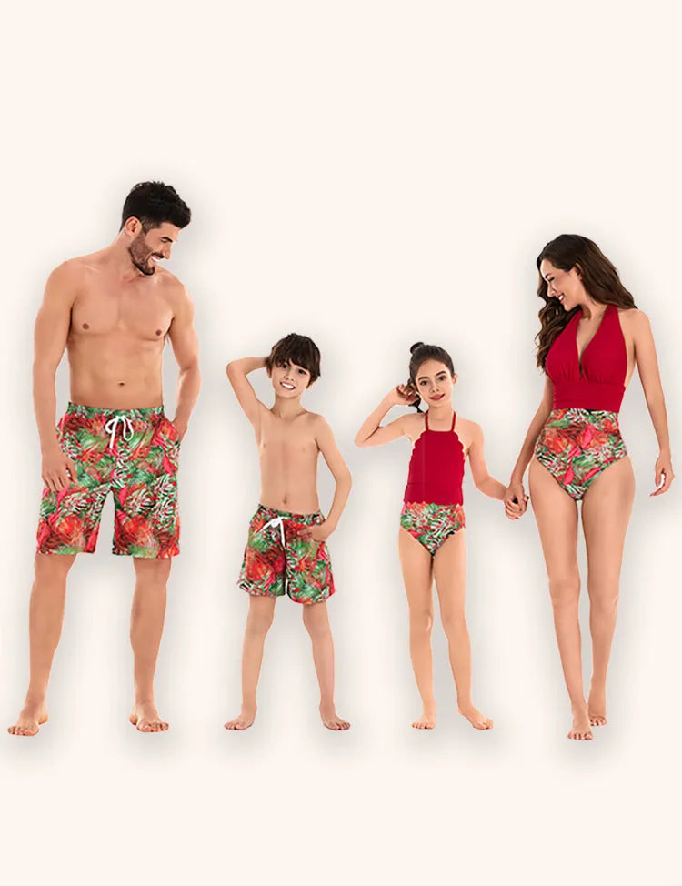 Leaves Family Matching Swim Suit
