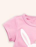 Cute Bunny Applique T-shirt