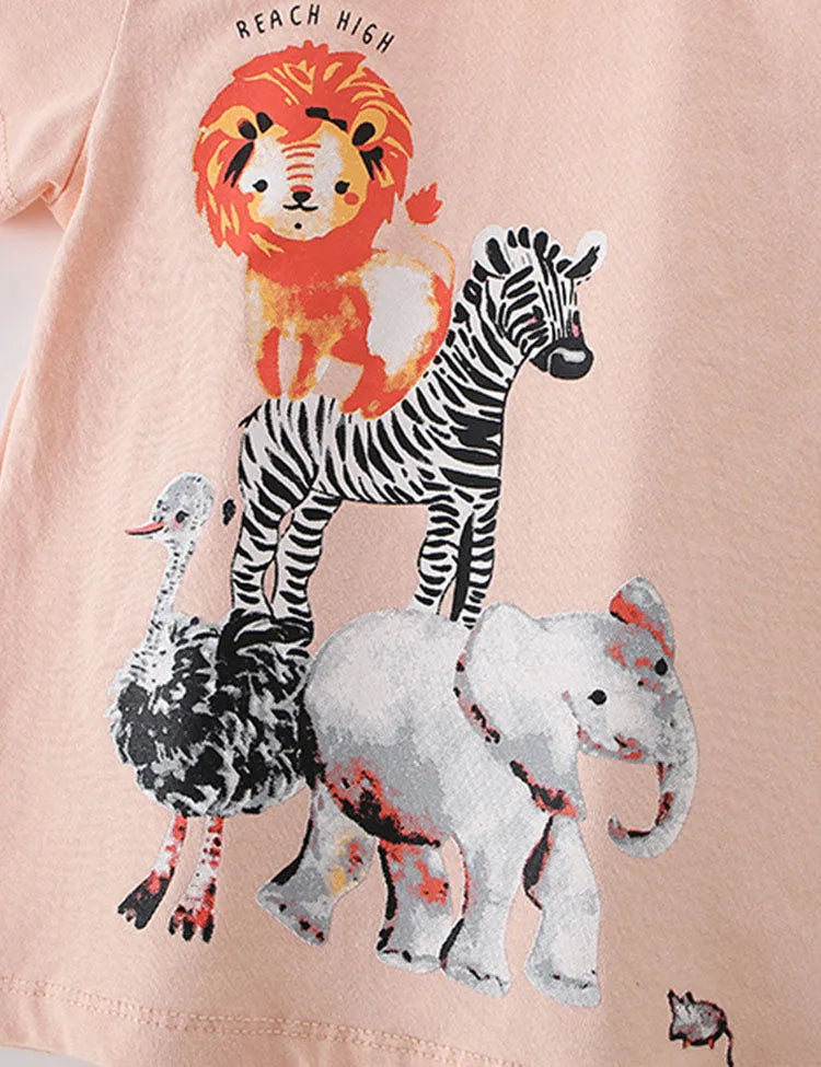 Cute Animal Printed T-Shirt