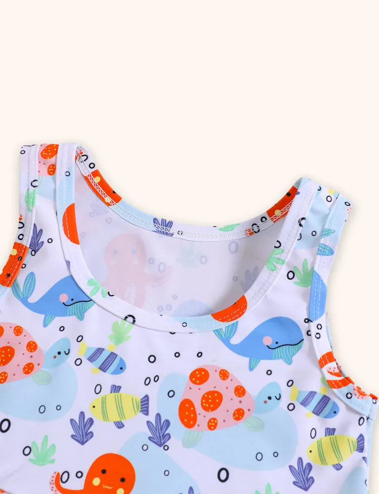 Octopus Printed Swimsuit