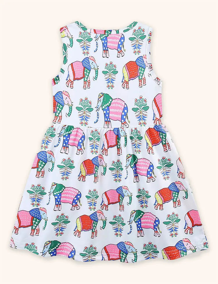 Elephant Printed Dress