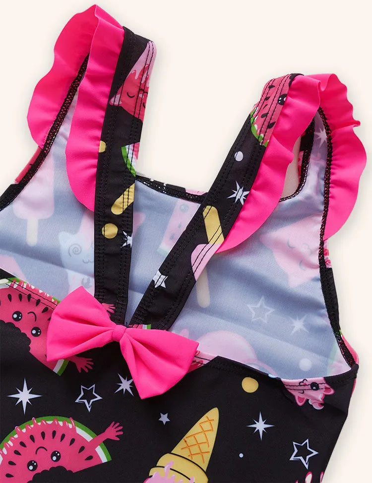 Watermelon Ice Cream Printed Swimsuit