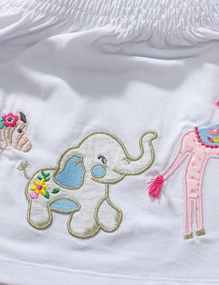 Animal Applique T-shirt Set