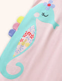 Cute Seahorse Printed Dress
