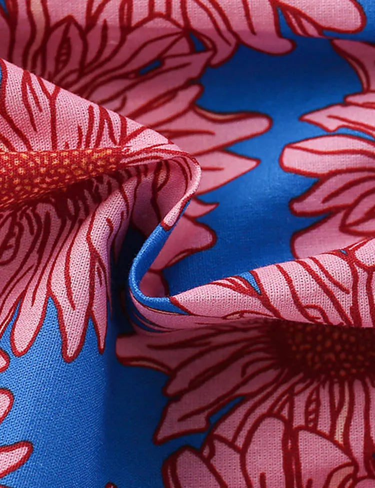 Flower Printed Sleeveless Dress