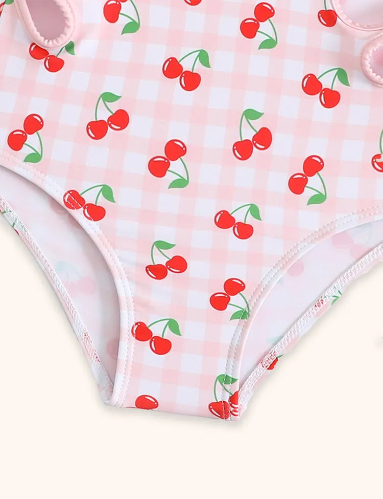 Cute Cherry Printed Swimsuit
