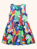 Parrot Printed Dress