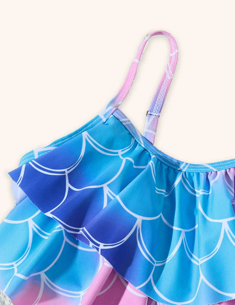 Fish Scale Printed Swimsuit