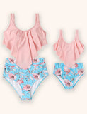 Parent-child high-waisted bikini swimsuit