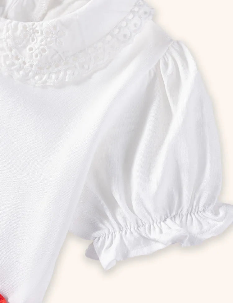 Cartoon Bunny Qpplique Dress