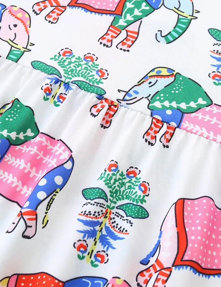 Elephant Printed Dress