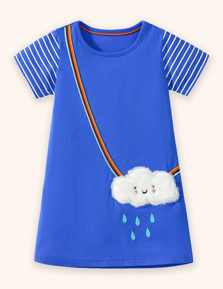 Cloud Embroidered Dress