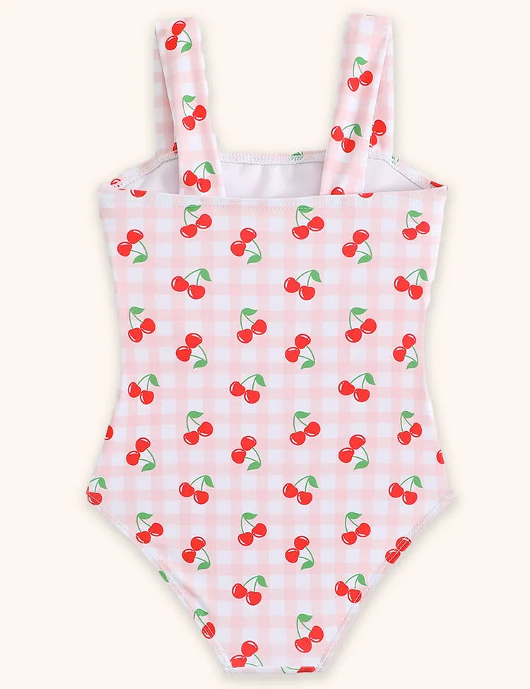 Cute Cherry Printed Swimsuit