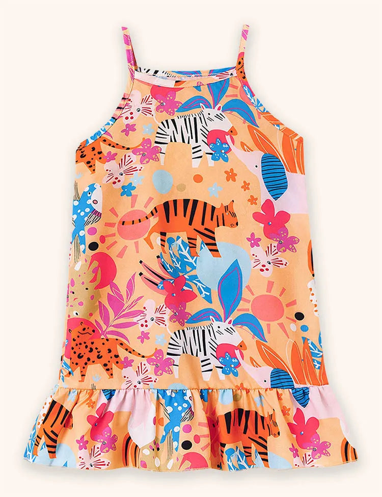 Animal&Plant Printed Dress