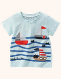 Sailing Applique T-shirt