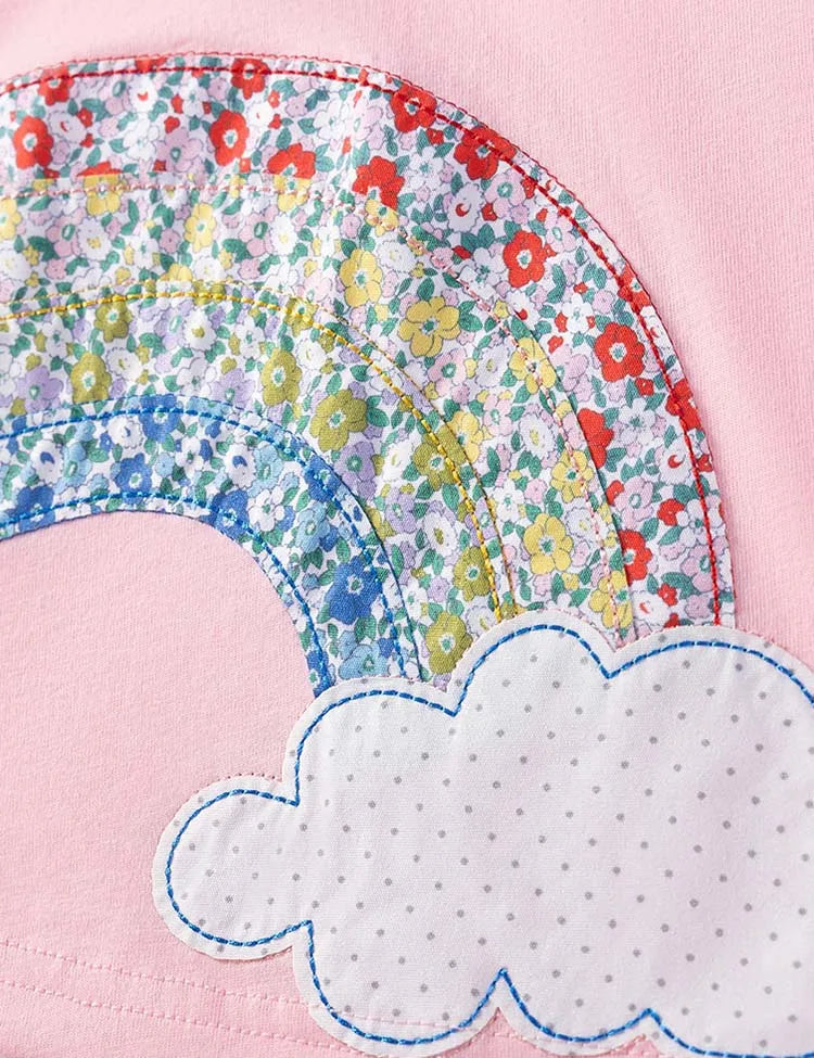 Cartoon Weather Applique Dress