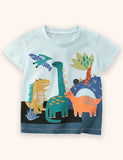 Dinosaur World Applique T-shirt