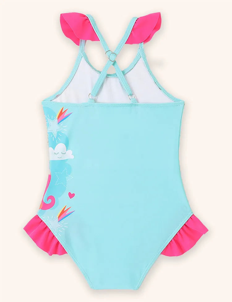 Rainbow Unicorn Print Swimsuit