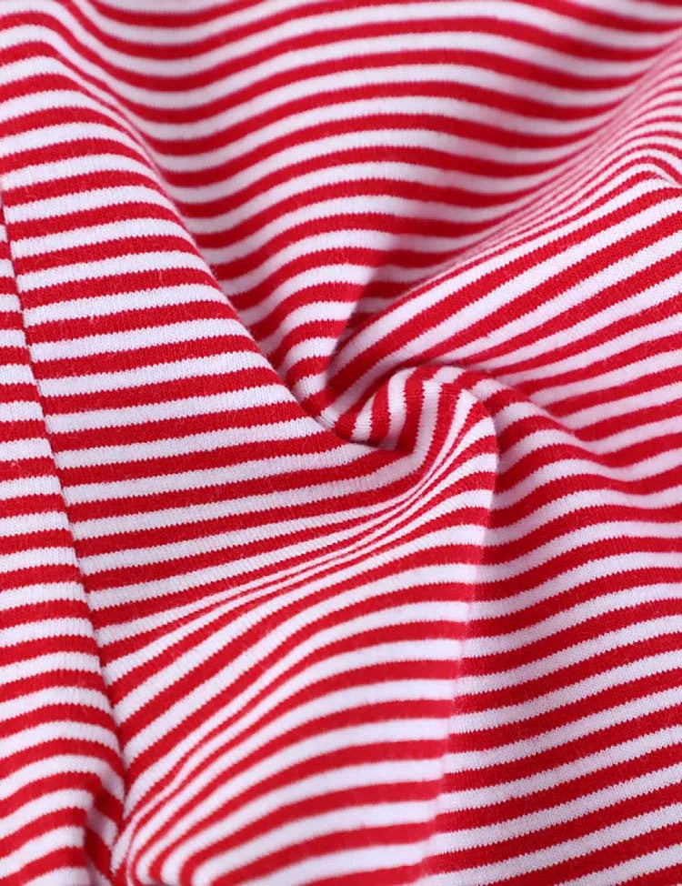 Butterfly Applique Striped Leggings