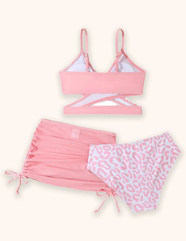 Patterned Printed Swimsuit Set