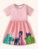 Dinosaur Applique Cotton Dress