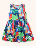 Parrot Printed Dress