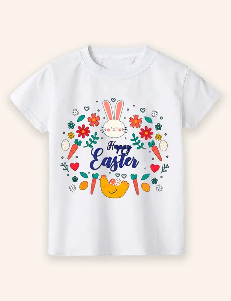 Easter Cartoon Printed T-Shirt