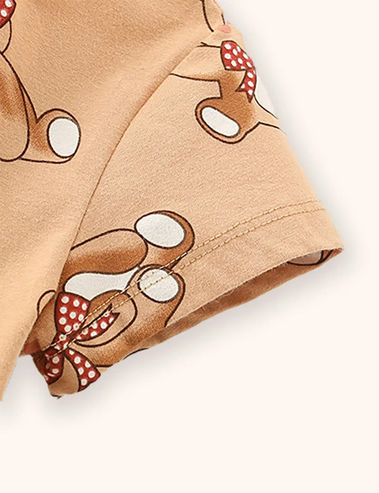 Cute Bear Printed Dress