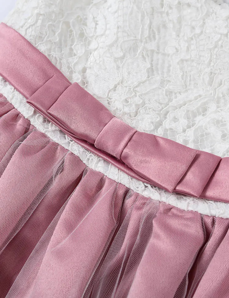 Bow Tutu Lace Dress