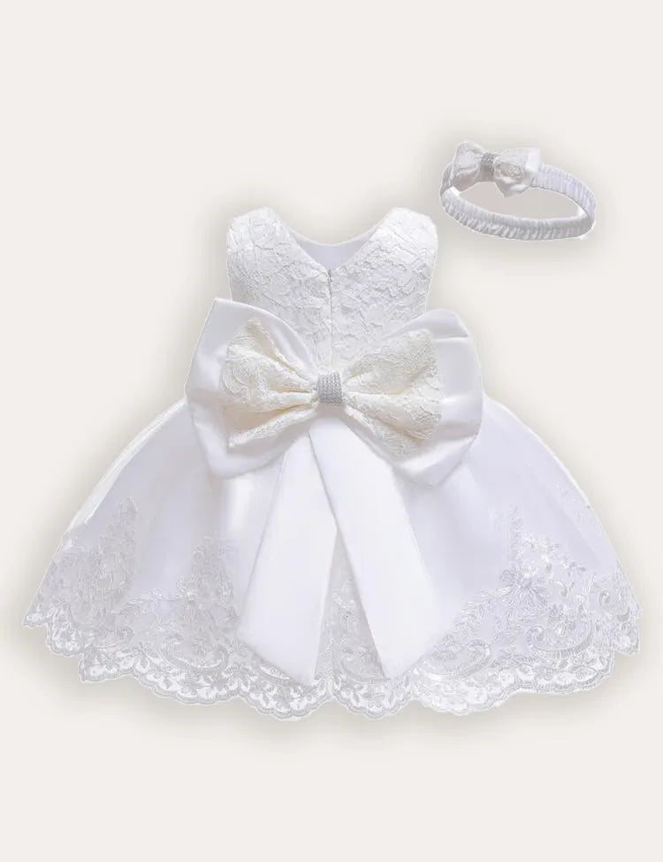 Bow Tutu Lace Dress