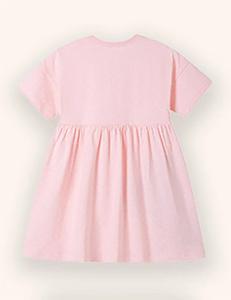Cute Rabbit Applique Dress