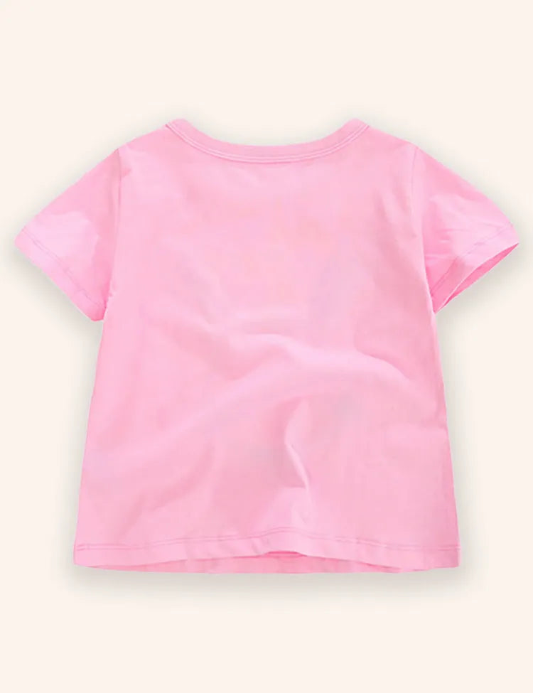 Cute Bunny Applique T-shirt
