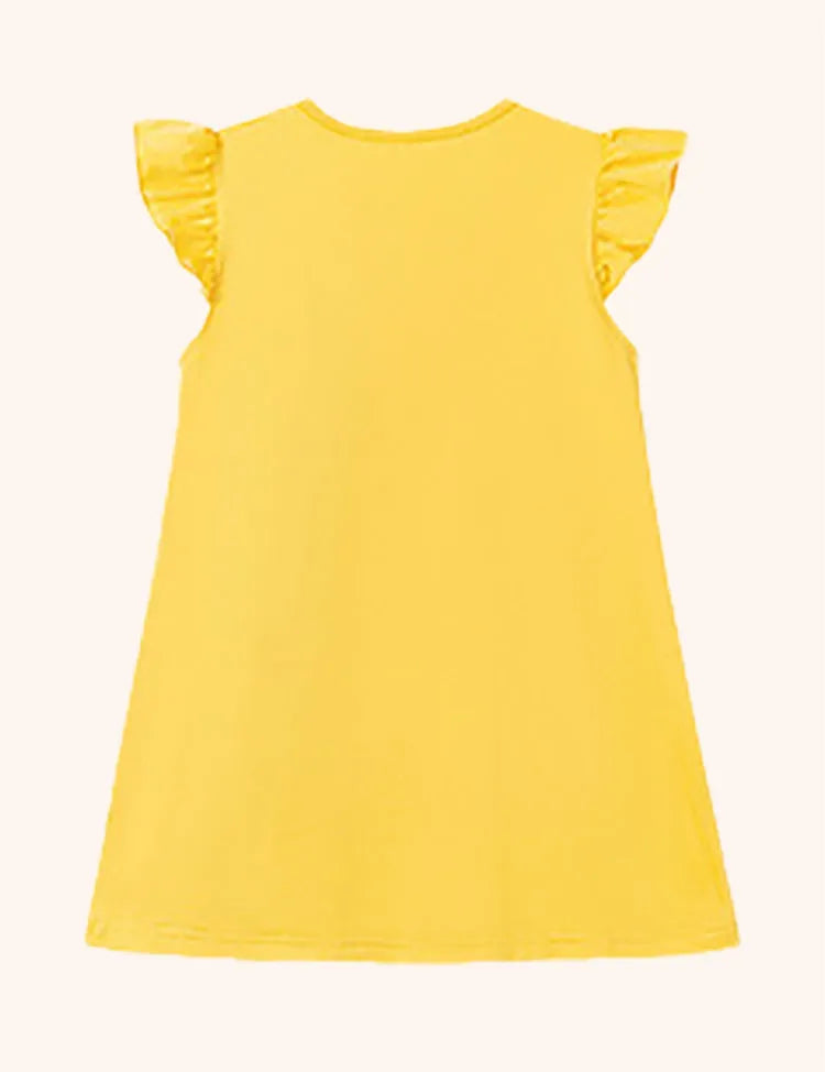 Bow Flower Printed Dress