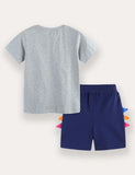 Tent Car Print T-Shirt And Shorts Set