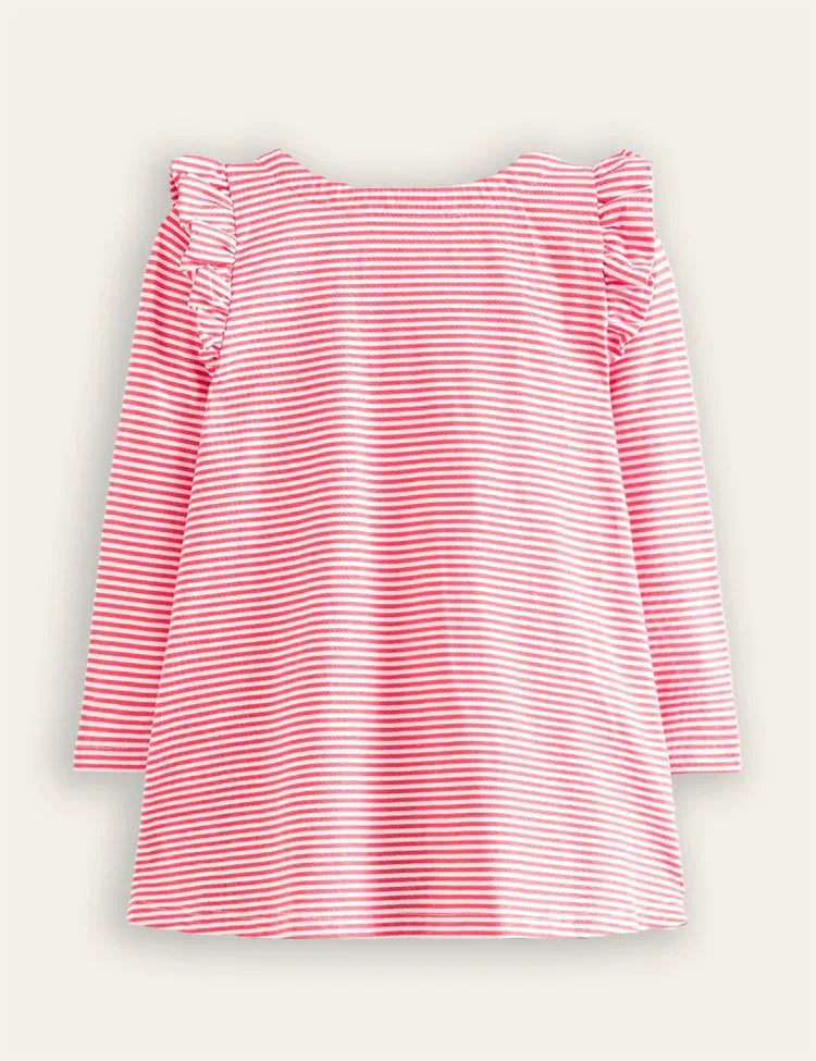 Fun Pocket Puppy Appliqué Dress