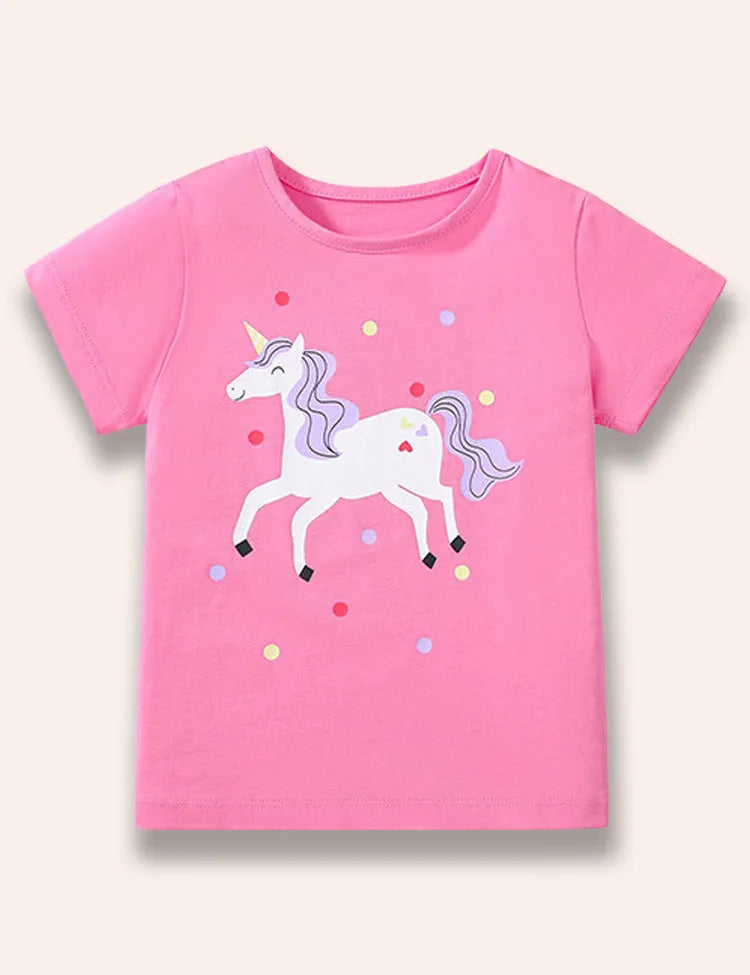 Series Cartoon Animal Printed T-Shirt