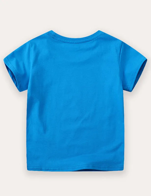 Dinosaur Print Short-sleeved T-shirt