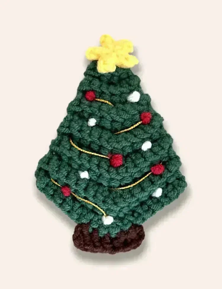 2PCS Christmas Series Knitted Hairclips