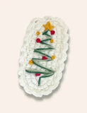 2PCS Christmas Series Knitted Hairclips