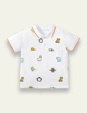 Cartoon Animal Printed Polo T-shirt - Mini Taylor