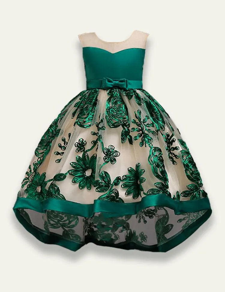 3D Embroidered Tail Party Dress - Mini Taylor