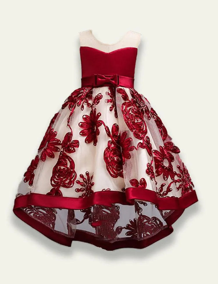 3D Embroidered Tail Party Dress - Mini Taylor
