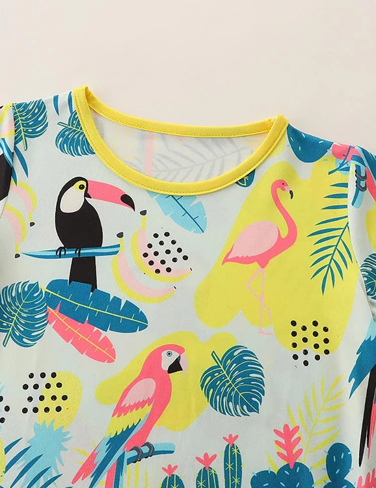 Parrot Print Dress